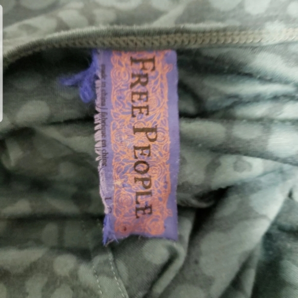 Free People Blue Leopard Print Midi Dress - Picture 6 of 8